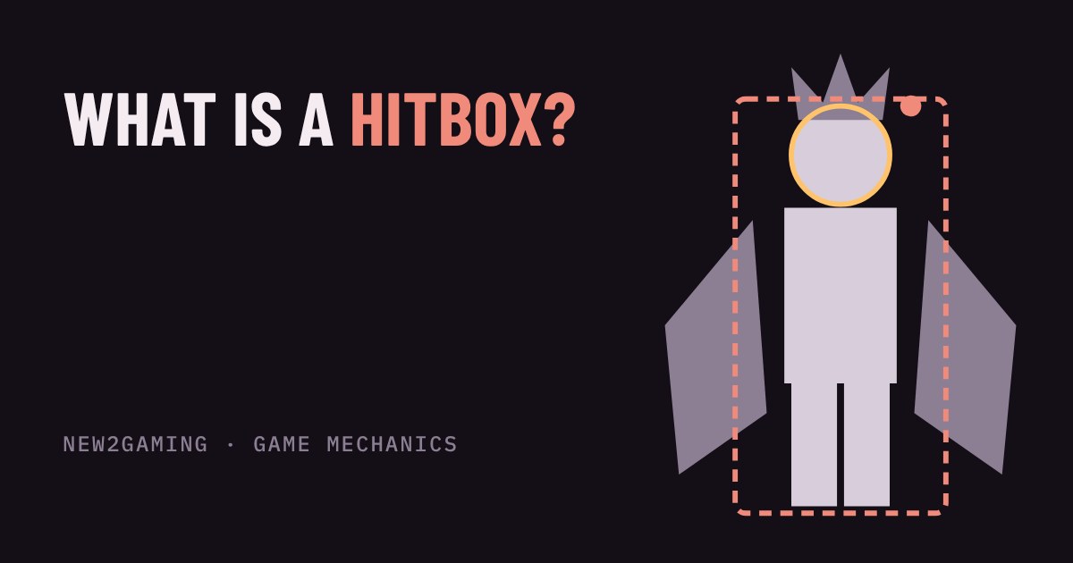 A cartoon character with a cape and spiky hair, outlined by a dashed box and a circle showing its invisible hitbox